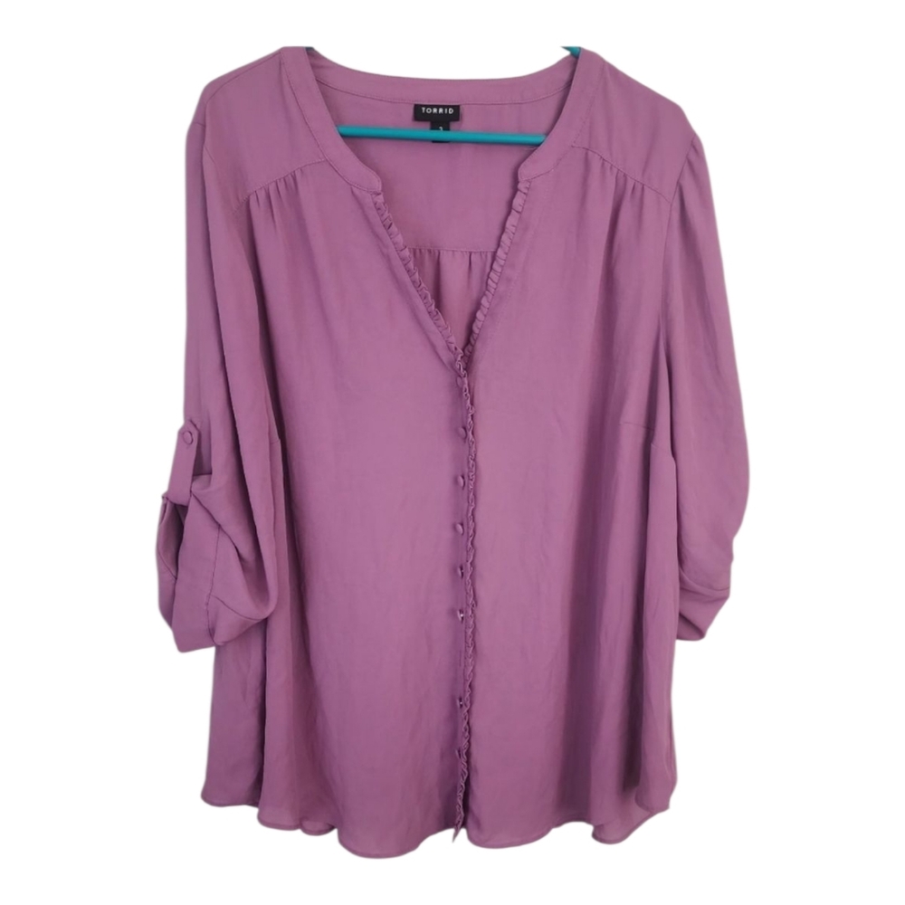 Torrid Lavender Blouse! Size 3